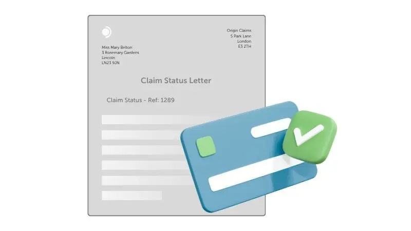 Claimable example of claim status letter